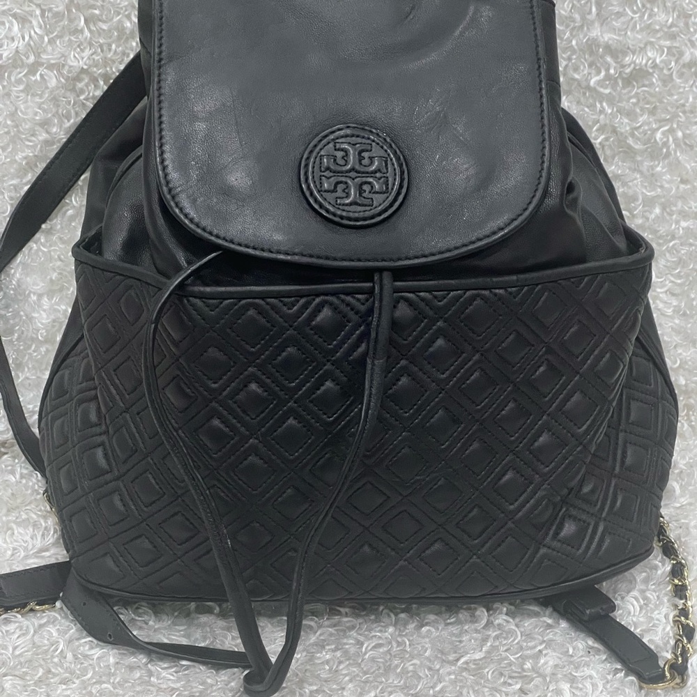 Tory Burch Quilted Fleming Backpack - image 2